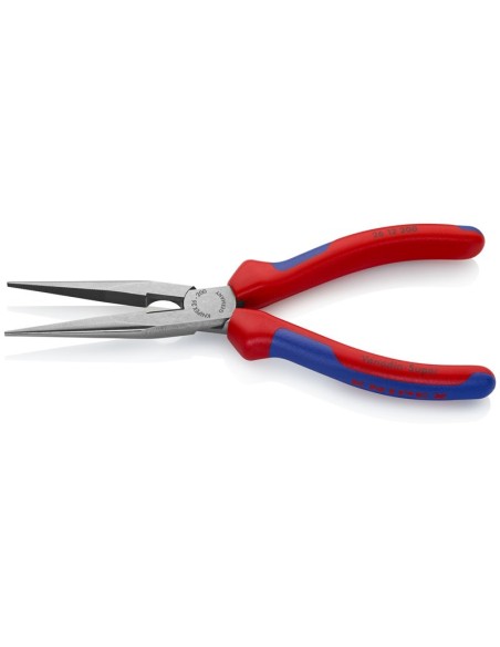 Alicate de montaje (alicate de boca cigüeña) con fundas multicomponentes negro atramentado 200 mm KNIPEX 26 12 200