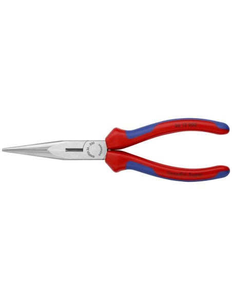 Alicate de montaje (alicate de boca cigüeña) con fundas multicomponentes negro atramentado 200 mm KNIPEX 26 12 200