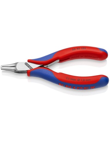 Alicate de montaje para electrónica con fundas multicomponentes 125 mm KNIPEX 36 32 125