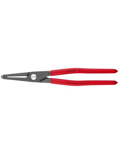 Alicate de precisión para arandelas para arandelas interiores en taladros recubiertos de plástico antideslizante gris atramenta
