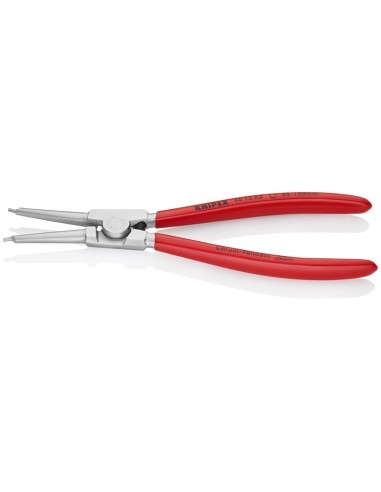 Alicate para arandelas para arandelas exteriores de ejes recubiertos de plástico cromado 210 mm KNIPEX 46 13 A3