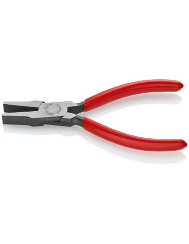 Alicate de boca plana recubiertos de plástico negro atramentado 140 mm KNIPEX 20 01 140