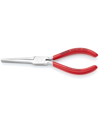 Alicate de boca plana y ancha recubiertos de plástico cromado 160 mm KNIPEX 33 03 160