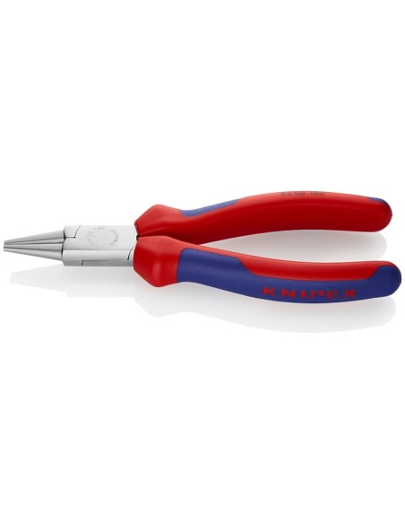 Alicate de boca redonda con fundas multicomponentes cromado 160 mm KNIPEX 22 05 160