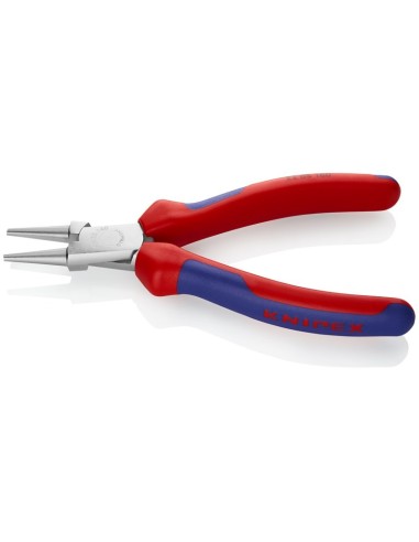 Alicate de boca redonda con fundas multicomponentes cromado 160 mm KNIPEX 22 05 160