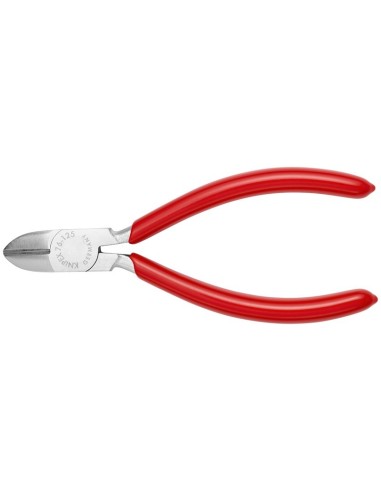 Alicate de corte diagonal para electromecánica recubiertos de plástico cromado 125 mm KNIPEX 76 03 125