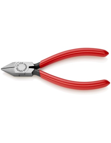 Alicate de corte diagonal para electromecánica recubiertos de plástico negro atramentado 125 mm KNIPEX 76 81 125