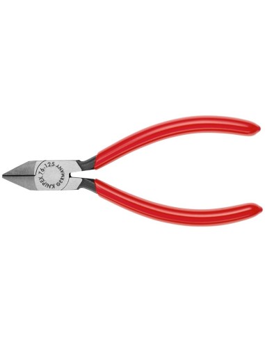 Alicate de corte diagonal para electromecánica recubiertos de plástico negro atramentado 125 mm KNIPEX 76 81 125