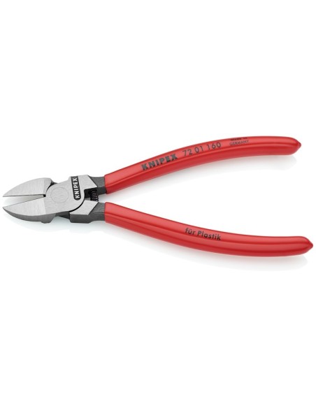 Alicate de corte diagonal para plásticos recubiertos de plástico 160 mm KNIPEX 72 01 160