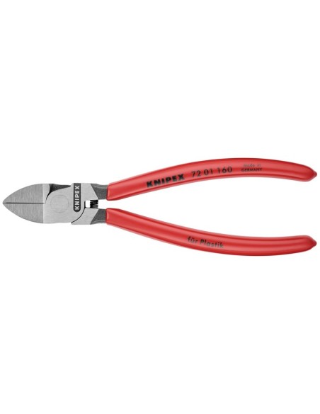 Alicate de corte diagonal para plásticos recubiertos de plástico 160 mm KNIPEX 72 01 160