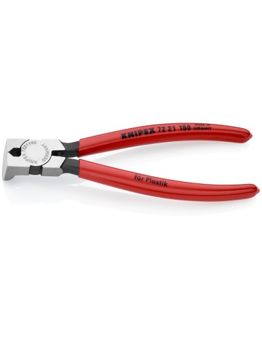 Alicate de corte diagonal para plásticos recubiertos de plástico 160 mm KNIPEX 72 21 160