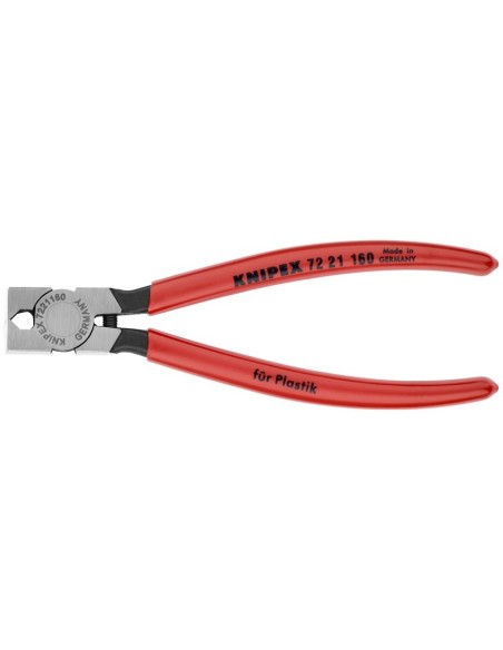 Alicate de corte diagonal para plásticos recubiertos de plástico 160 mm KNIPEX 72 21 160