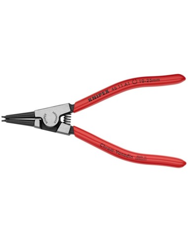 Alicate para arandelas para arandelas exteriores de ejes recubiertos de plástico negro atramentado 140 mm KNIPEX 46 11 A1