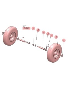 KIT RUEDAS NEUMÁTICAS Ø260MM