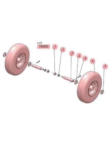 KIT RUEDAS NEUMÁTICAS Ø260MM