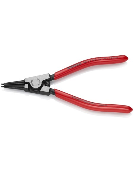 Alicate para arandelas para arandelas de sujeción en ejes recubiertos de plástico negro atramentado 140 mm KNIPEX 46 11 G3