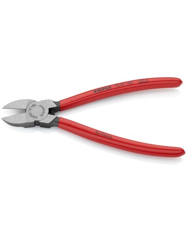 Alicate de corte diagonal para plásticos recubiertos de plástico 180 mm KNIPEX 72 01 180