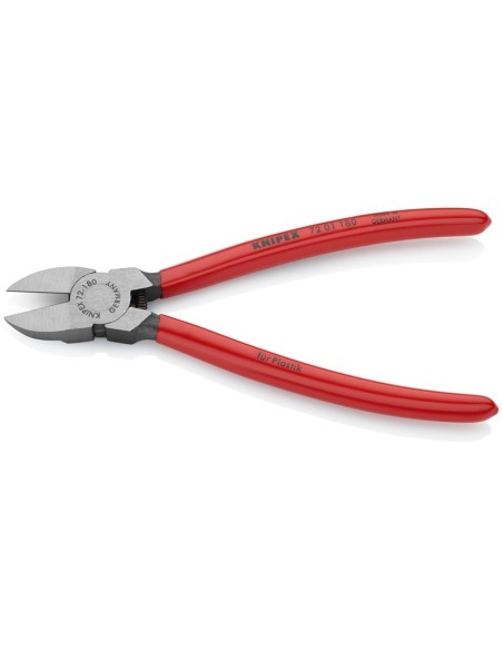 Alicate de corte diagonal para plásticos recubiertos de plástico 180 mm KNIPEX 72 01 180