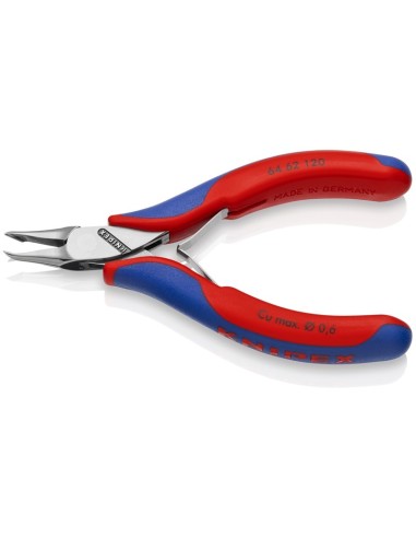 Alicate de corte frontal para electrónica con fundas multicomponentes 120 mm KNIPEX 64 62 120