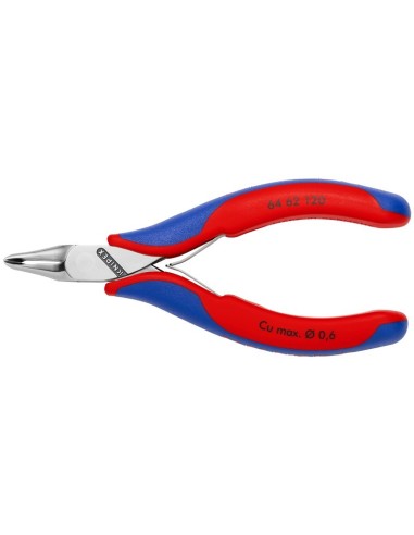 Alicate de corte frontal para electrónica con fundas multicomponentes 120 mm KNIPEX 64 62 120
