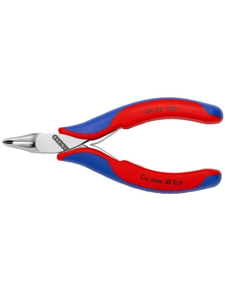 Alicate de corte frontal para electrónica con fundas multicomponentes 120 mm KNIPEX 64 62 120
