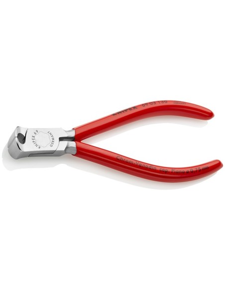 Alicate de corte frontal para mecánicos recubiertos de plástico cromado 130 mm KNIPEX 69 03 130