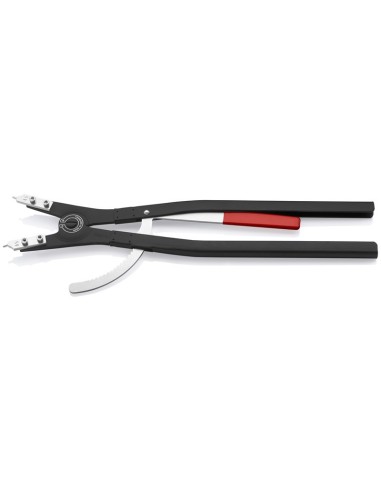 Alicate para arandelas para arandelas exteriores de ejes recubierto de pintura pulverizada, negro 560 mm KNIPEX 46 10 A5