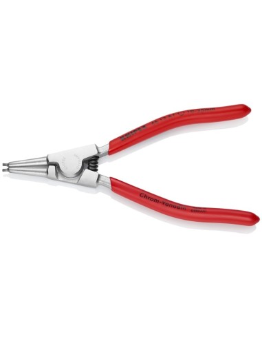 Alicate para arandelas para arandelas exteriores de ejes recubiertos de plástico cromado 140 mm KNIPEX 46 13 A1