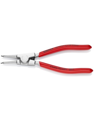 Alicate para arandelas para arandelas exteriores de ejes recubiertos de plástico cromado 140 mm KNIPEX 46 13 A1