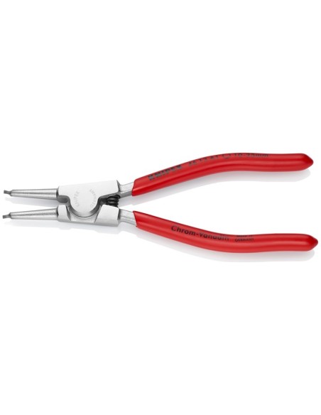 Alicate para arandelas para arandelas exteriores de ejes recubiertos de plástico cromado 140 mm KNIPEX 46 13 A1