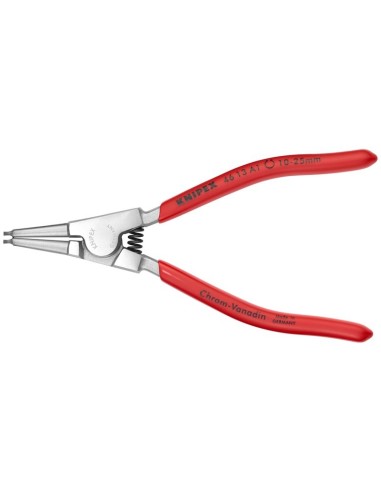 Alicate para arandelas para arandelas exteriores de ejes recubiertos de plástico cromado 140 mm KNIPEX 46 13 A1