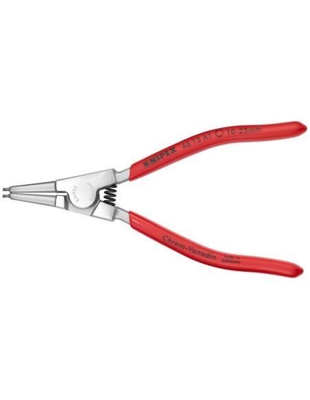 Alicate para arandelas para arandelas exteriores de ejes recubiertos de plástico cromado 140 mm KNIPEX 46 13 A1
