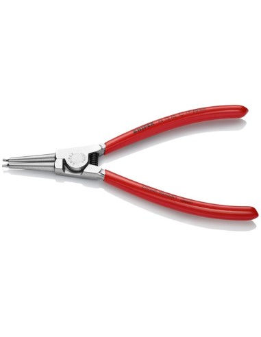 Alicate para arandelas para arandelas exteriores de ejes recubiertos de plástico cromado 180 mm KNIPEX 46 13 A2
