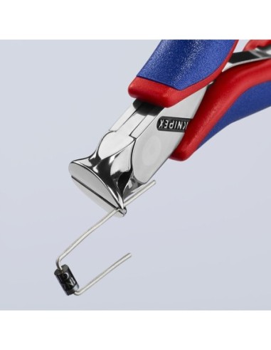 Alicate de corte oblicuo para electrónica con fundas multicomponentes 120 mm KNIPEX 62 12 120