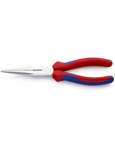 Alicate de montaje (alicate de boca cigüeña) con fundas multicomponentes cromado 200 mm (cartulina autoservicio/blíster) KNIPEX