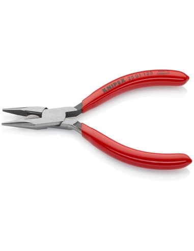 Alicate de montaje (alicate de radio) recubiertos de plástico negro atramentado 125 mm KNIPEX 25 01 125