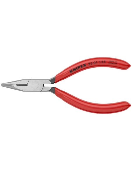 Alicate de montaje (alicate de radio) recubiertos de plástico negro atramentado 125 mm KNIPEX 25 01 125
