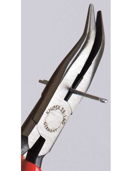 Alicate de montaje (alicate de radio) recubiertos de plástico negro atramentado 160 mm KNIPEX 25 01 160