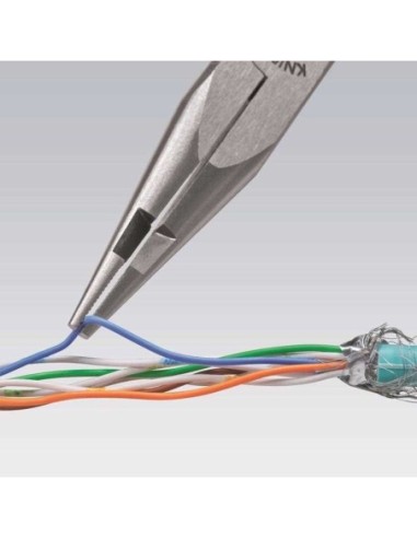 Alicate de montaje con corte central (alicate para telefonía) recubiertos de plástico 160 mm KNIPEX 27 01 160