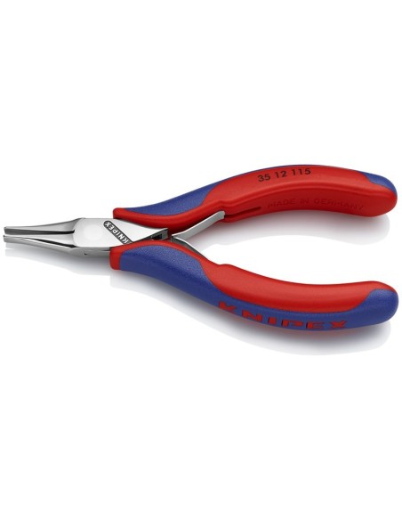 Alicate de montaje para electrónica con fundas multicomponentes 115 mm (cartulina autoservicio/blíster) KNIPEX 35 12 115 SB