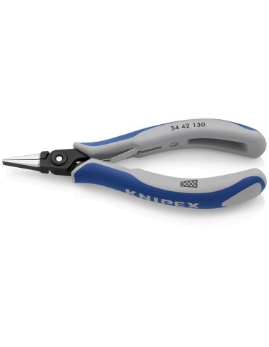 Alicate de precisión de montaje para electrónica con fundas multicomponentes bruñido 130 mm KNIPEX 34 42 130