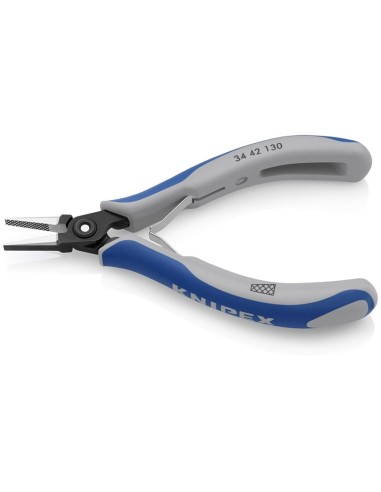 Alicate de precisión de montaje para electrónica con fundas multicomponentes bruñido 130 mm KNIPEX 34 42 130