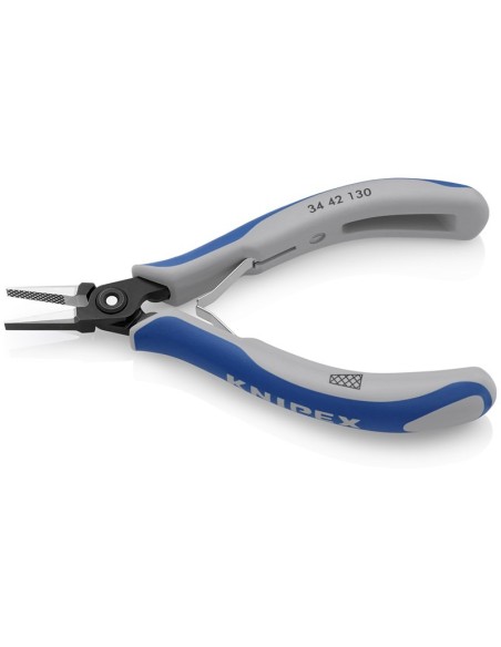 Alicate de precisión de montaje para electrónica con fundas multicomponentes bruñido 130 mm KNIPEX 34 42 130