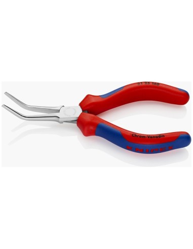Alicate de presión (Alicate acabado en punta) con fundas multicomponentes cromado 160 mm KNIPEX 31 25 160