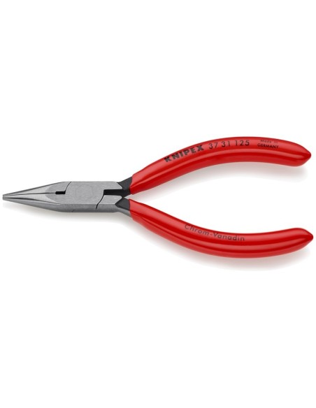 Alicate de presión para mecánica de precisión recubiertos de plástico negro atramentado 125 mm KNIPEX 37 31 125