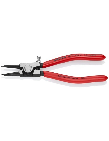 Alicate para arandelas para arandelas de sujeción en ejes recubiertos de plástico negro atramentado 140 mm KNIPEX 46 11 G0