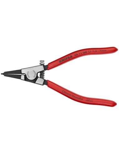 Alicate para arandelas para arandelas de sujeción en ejes recubiertos de plástico negro atramentado 140 mm KNIPEX 46 11 G0