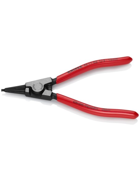 Alicate para arandelas para arandelas de sujeción en ejes recubiertos de plástico negro atramentado 140 mm KNIPEX 46 11 G2