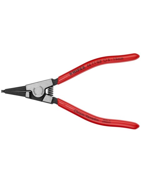 Alicate para arandelas para arandelas de sujeción en ejes recubiertos de plástico negro atramentado 140 mm KNIPEX 46 11 G2