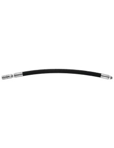 EXTENSIÓN FLEXIBLE CON BOQUILLA PARA BOMBAS O EQUIPOS DE ENGRASE, POLIESTER DE DOBLE TRENZA, 300 MM